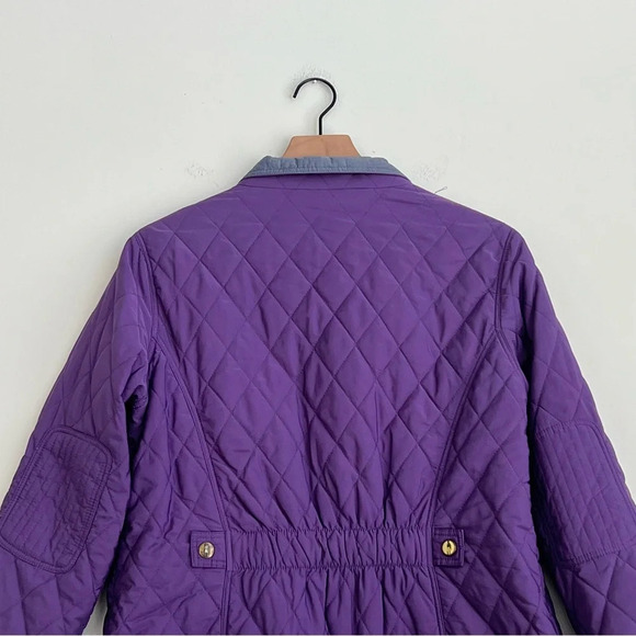 Jack Murphy Quilted 12 Purple Field Coat Country Outdoor Barn Jacket Equestrian - Picture 12 of 16